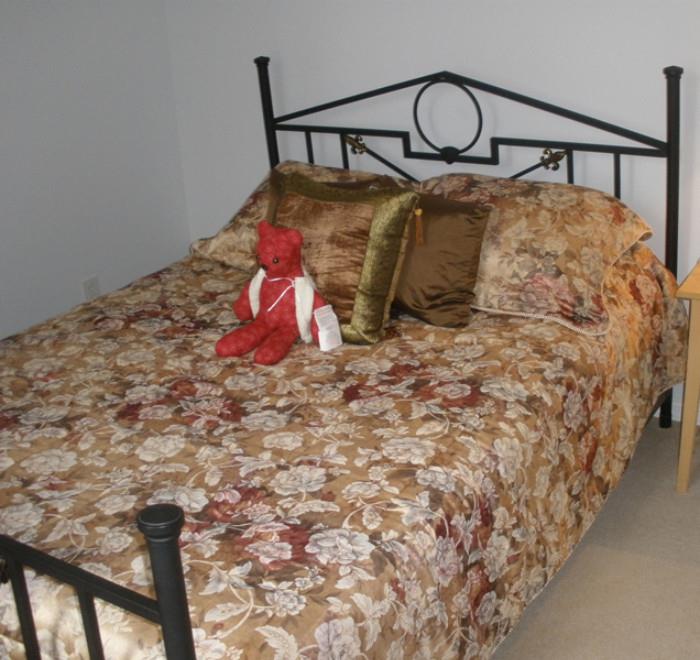 Queen Bed is for sale, red bear is not...