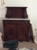 Victorian Marble top Sideboard