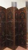 Antique room divider/ four panels. Nail head detail!