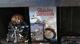 Harley Davidson Cookie Jar. Collector item and numbered. Harley Davidson movie and book.
