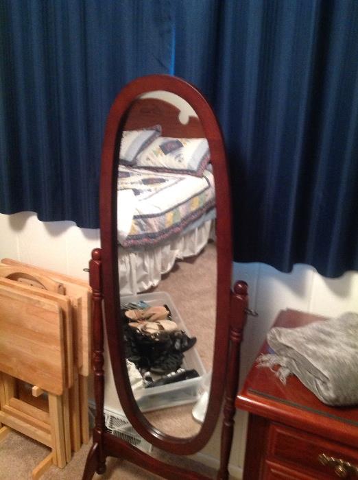 Free standing floor length mirror 