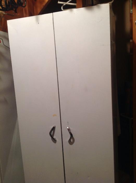 Metal retro storage cabinets-pair