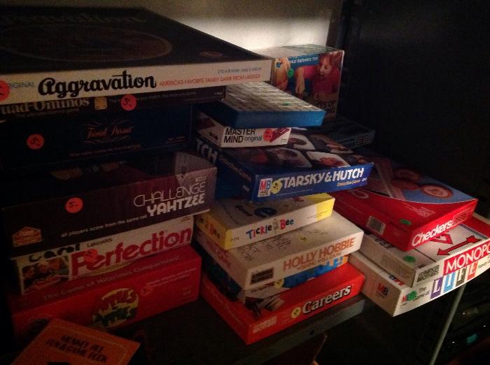 Retro games: Aggravation, Monopoly, Life, Careers, Starsky and Hutch