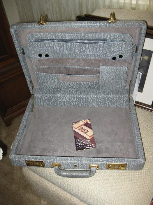 Elephant hide briefcase. Never used. 1960's