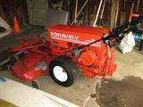 Gravely  two wheel tractor with attachments: 50" mower( needs gear box) 48" blade, straight row cultivator, tire chains