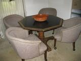game table and 4 chairs