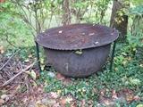 iron pot, huge