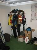 Wet suits and other water gear, sporting goods of all kinds. skiis, tennis, camping, golfing etc.