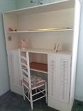 Desk/Bookcase - Cute for a little girl's room