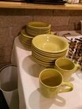 Lime green dishes