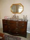 Drexel mahogany big buffet measures 62" x 23" x 36" tall.