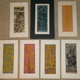 1960s matted block prints acquired in Mexico City.