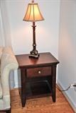 One of a Pair of End Tables. The Lamp has a mate as well.