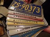 Vintage license plates