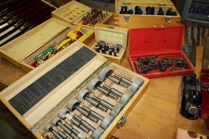 Various Lathe and wood working sets