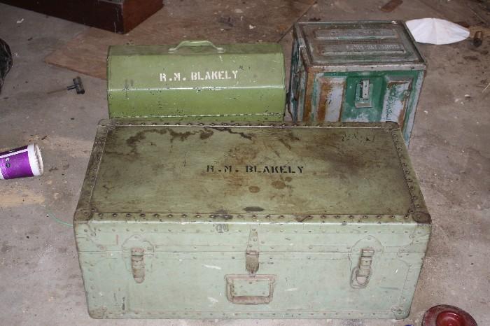 Foot Locker and  Munitions Component Box and Military Tool Box