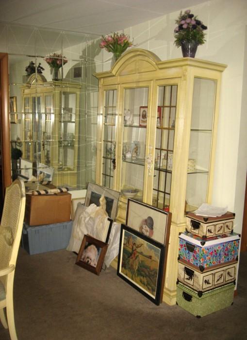 Matching lighted display cabinet