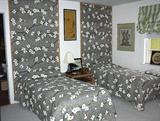 Twin beds, end table, etc.
