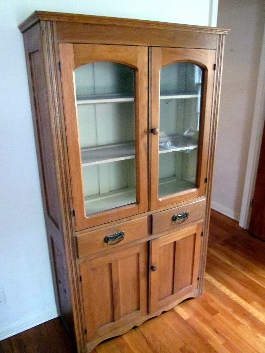 Antique oak cupboard.