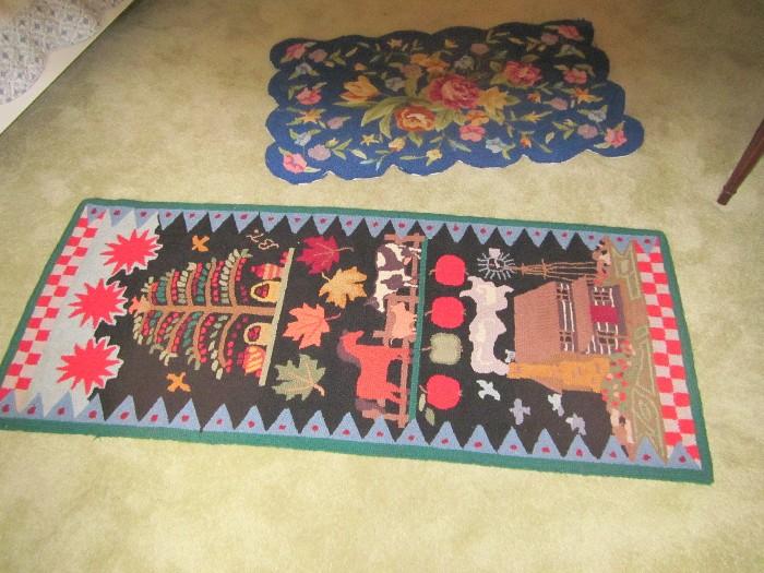 Hooked rugs and more not shown.