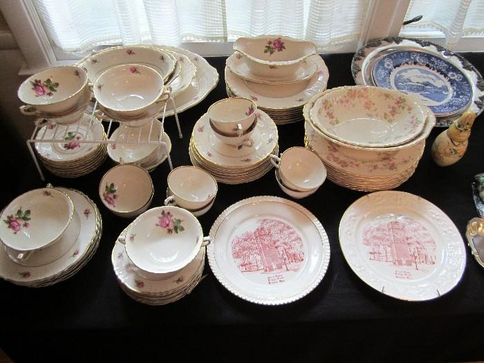Syracuse china and Hudson plates.