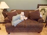 Ethan Allen Paisley  Love Seat