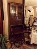Ethan Allen Cherry Secretary shown open