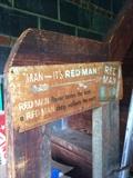 Red Man cigarettes advertising sign