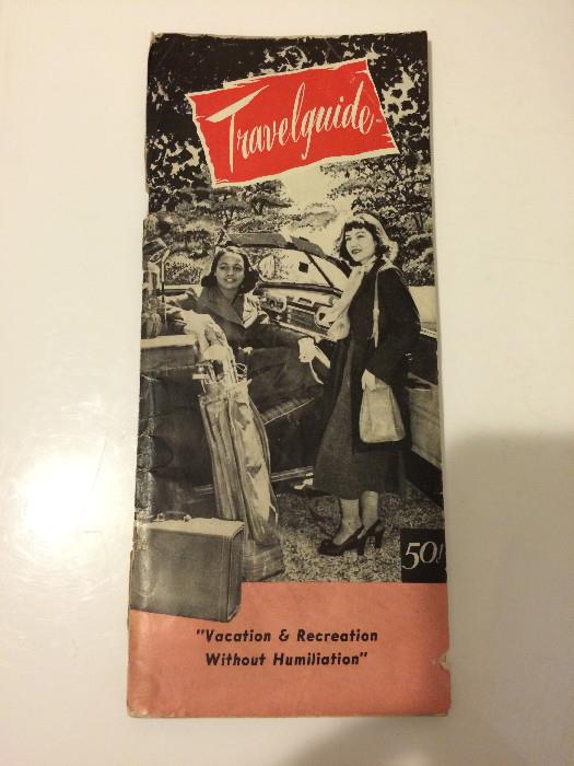 1950's Travelguide, "Vacation & Recreation Without Humiliation" Black Americana 