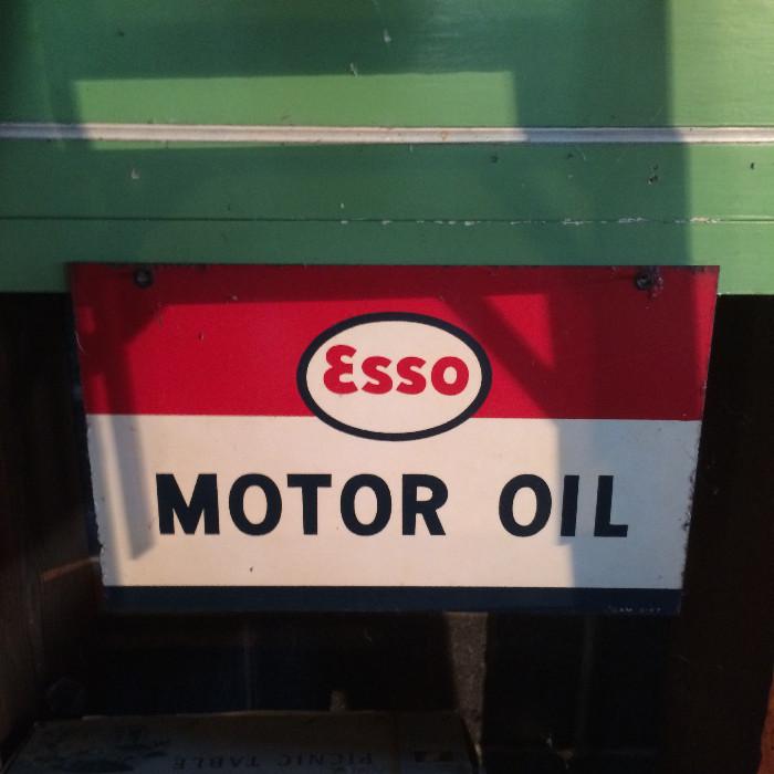 Esso Motor Oil sign