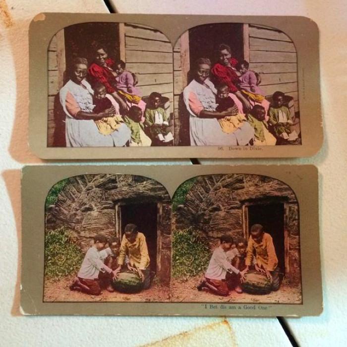 Black Americana Stereoscope cards