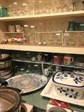      Great selection of glassware, plates, mugs;
