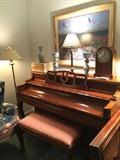   Wm. Knabe & Company piano; Seth Thomas clock