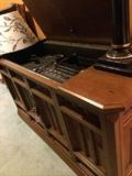 Vintage GE stereo console with turntable & 8 track