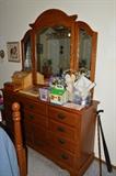 dresser with mirror