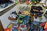 toys and storage shelves