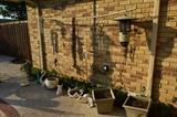garden pots planter pots and outdoor decor and wind chimes