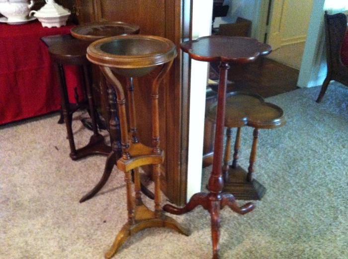 Several nice plant / candle stands
