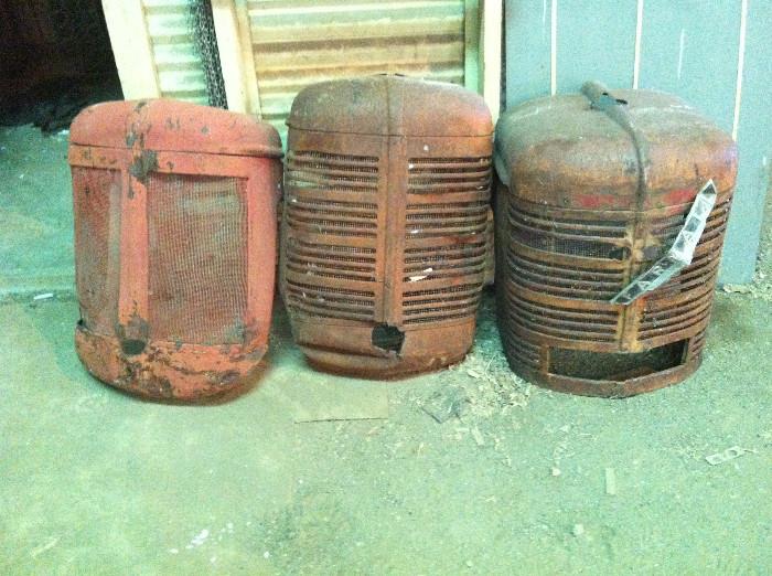 3 old tractor grills, farmall 