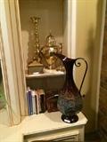                       Brass items & other decor