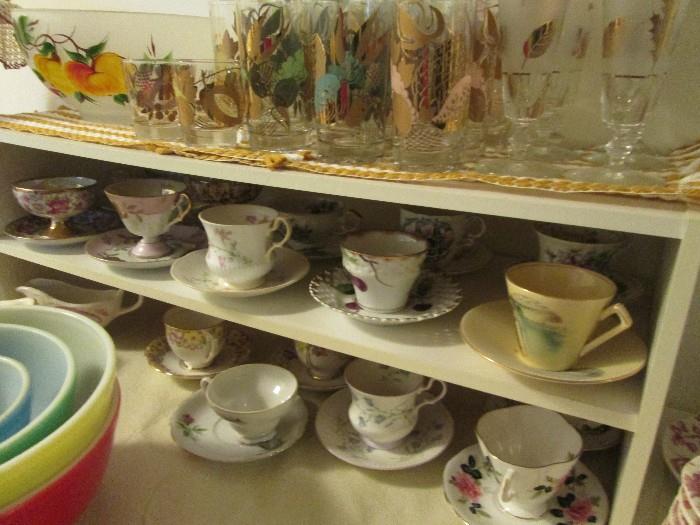 Tea for 2?  Or tea for 18....and everything in between.  Some cool glassware too.