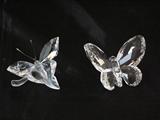 Helmut Swarovski Sparkling Butterfly on Leaf; Helmut Swarovski Bejeweled Butterfly