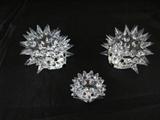 Helmut Swarovski Hedgehogs two 2" and one 1"