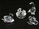 Helmut Swarovski Swan; Birds in a nest; Goose; Duckling floating on pond