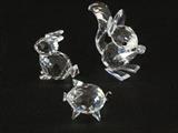 Helmut Swarovski Rabbit; Squirrel; Pig