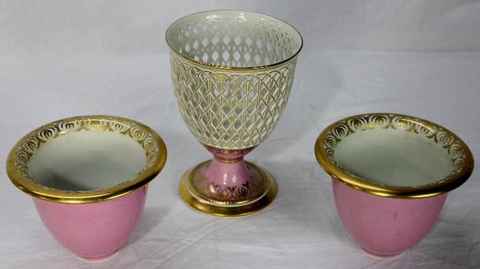 Three Early 19th Century KPM Vases