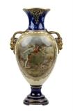 LOT 3: A FRENCH SEVRES STYLE GILT BRONZE MOUNTED PORCELAIN VASE
