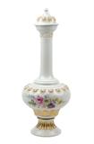 LOT 2: A MEISSEN PORCELAIN COVERED BOTTLE VASE