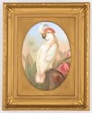 LOT 6: A CONTINENTAL PAINTED PORCELAIN PLAQUE