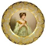 LOT 31: A ROYAL VIENNA CABINET PLATE, GIOLA, SIGNED WAGNER